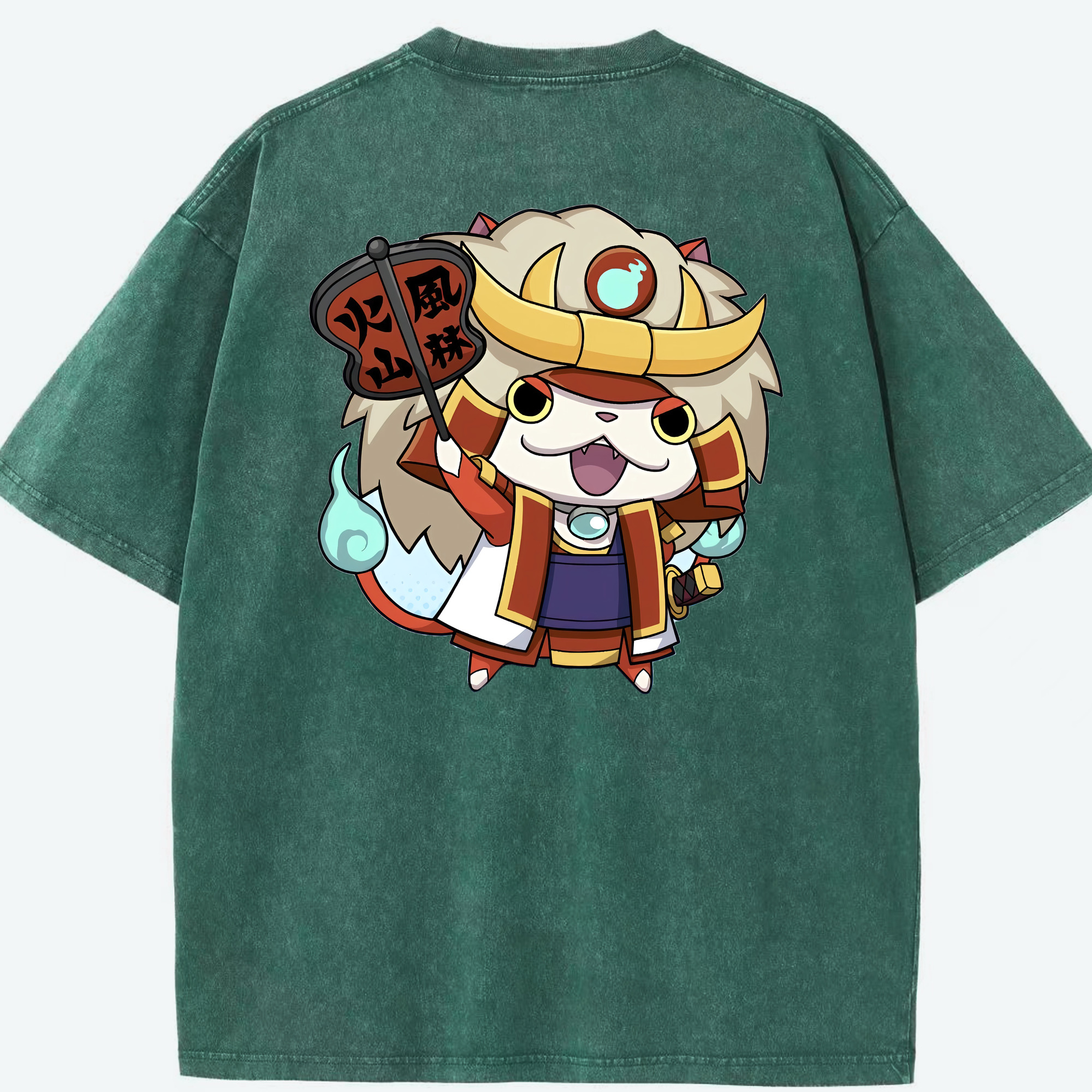 （画像用） 妖怪ウォッチ Yo-kai Watch 綿100% ヴィンテージ風 半袖Tシャツ（背面プリント）